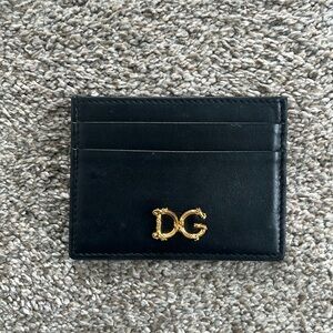Dolce & Gabbana black leather card holder